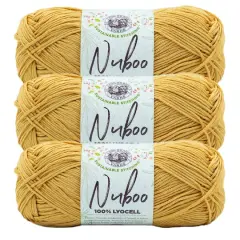 3 Pack Lion Brand&reg; Nuboo Yarn Goldenrod