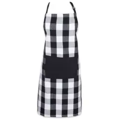 DII&reg; Buffalo Check Chef Apron Black