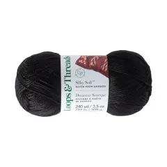 Silky Soft&trade; Yarn by Loops & Threads&reg; Jet