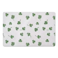 Tiny Shamrock Pattern 27" x 18" Floor Mat