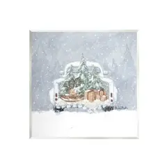 Stupell Industries Winter Snow Holiday Gifts Wall Plaque Art
