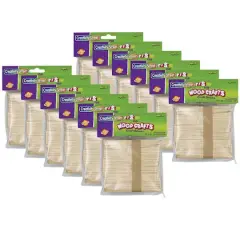 Creativity Street&reg; Natural Wood Craft Sticks, 12 Packs of 150