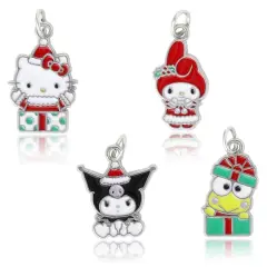 Hello Kitty & Friends&reg; 4-Piece Chirstmas Enamel Charm Set