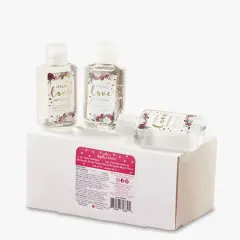 Kate Aspen&reg; Burgundy Blush Floral Hand Sanitizer Wedding Party Favors, 12ct.
