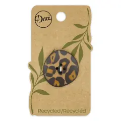 Dritz&reg; 30mm Cheetah Recycled Leather Buttons, 3ct.