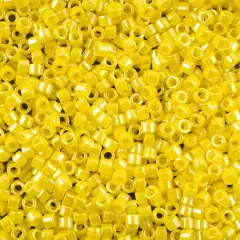 John Bead 11/0 Miyuki Delica Glass Seed Beads, 5g Yellow AB