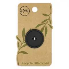 Dritz&reg; 28mm Recycled Paper Round Button, 3ct. Black