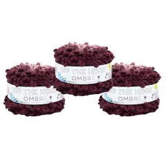 3 Pack Lion Brand&reg; Off the Hook&trade; Ombre Yarn Rosewood