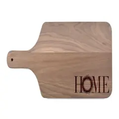 17" Home Wreath Walnut Paddle Cutting Board