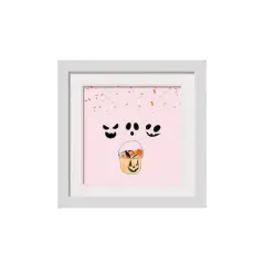 Candy Face White Framed Print Wall Art
