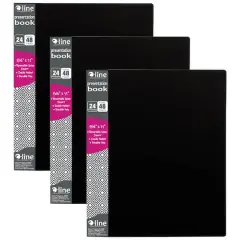 C-Line&reg; 8.5" x 11" 24-Pocket Bound Sheet Protector Presentation Book, 3ct.