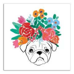 Florence Pug 8 Canvas Wall Art