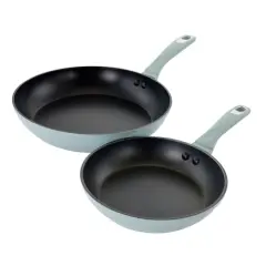 Oster Lynhurst 2-Piece Blue Aluminum Nonstick Frying Pan Set