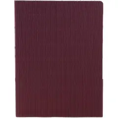 JAM Paper Corrugated Textured 2-Pocket Folders, 6ct. Burgundy
