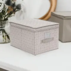 Simplify Large Gray Boho Storage Box