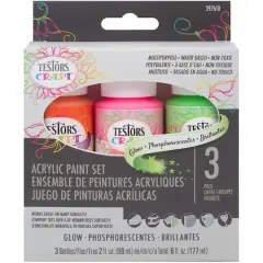 Testors&reg; Craft Glow Acrylic Paint Set