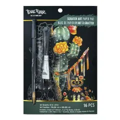 Brea Reese&trade; 6" x 8" Creepy Cacti Scratch Art Paper Pad