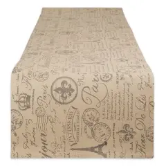 DII&reg; 72" French Flourish Print Table Runner