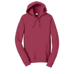 Port & Company&reg; Fan Favorite&trade; Fleece Pullover Hooded Sweatshirt Garnet