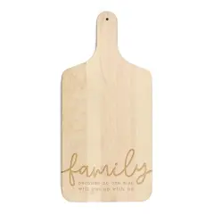 17" Put Up with Family Maple Paddle Cutting Board