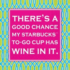 JAM Paper Theres A Good Chance Cocktail Napkins, 40ct.