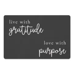 Live WIth Gratitude Love With Purpose 18" x 27" Floor Mat