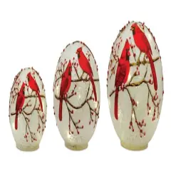 Cardinal LED Glass Globe Set, 4.5", 6" & 7"