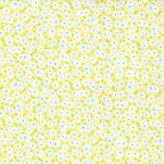 Fabric Traditions Daisy on Yellow Cotton Fabric