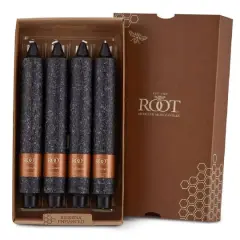 Root Candles 9" Unscented Timberline&trade; Collenette Taper Candles, 4ct. Black
