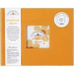 Doodlebug Design Inc.&trade; Storybook Album&trade;, 8" x 8" Tangerine