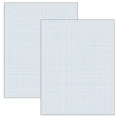 Pacon&reg; White 1/4" Graphing Paper, 2 Packs of 500