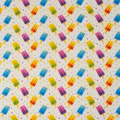 SINGER Rainbow Fruit Popsicle Cotton Fabric