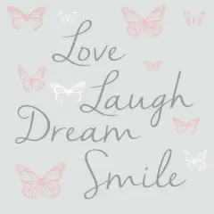 RoomMates Butterfly Dream Decals with 3D Cutout Butterflies