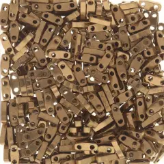 Miyuki&reg; 1.2mm Glass Quarter Tila Beads Dark Bronze