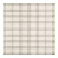 Gray Plaid Cotton Twill Napkin