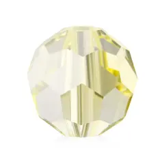 John Bead Preciosa 4mm Czech Crystal Glass Faceted Round Beads, 40ct. Jonquil