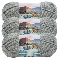 3 Pack Lion Brand&reg; Hometown Variegates Yarn Bellefontaine Concrete