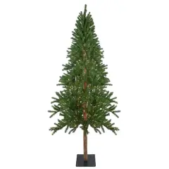 7ft. Pre-Lit Alpine Artificial Christmas Tree, Clear Lights