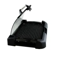 Megachef Reversible Indoor Grill & Griddle With Removable Glass Lid