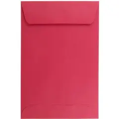 JAM Paper 6" x 9" Brite Hue Christmas Red Open End Catalog Envelopes