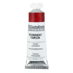 Williamsburg&reg; Artist Oil Colors, 37mL Permanent Crimson
