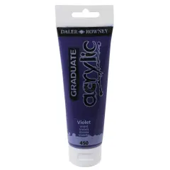 Daler-Rowney&reg; Graduate Acrylic Paint, 120mL 450 Violet