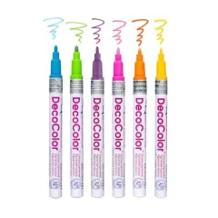 Deco Color&trade; Hot Colors Fine Point Paint Marker Set