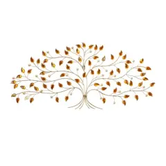 Silver Metal Bohemian Wall Decor, 35" x 2" x 16"