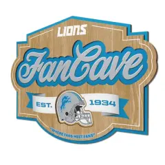 NFL Fan Cave Sign Detroit Lions