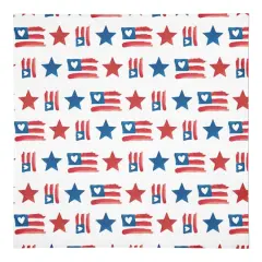 Designs Direct Flags & Stars Pattern Cotton Twill Napkin
