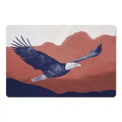 Patriotic Soaring Eagle Floor Mat
