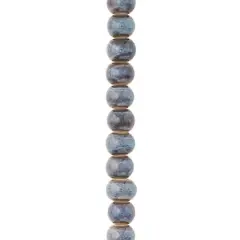 Blue & Brown Ceramic Round Beads, 8mm by Bead Landing&trade;