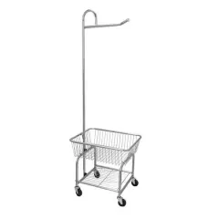 Household Essentials Rolling Laundry Cart with Basket