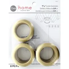 Dritz&reg; Home Curtain Grommets, 8ct. Brass